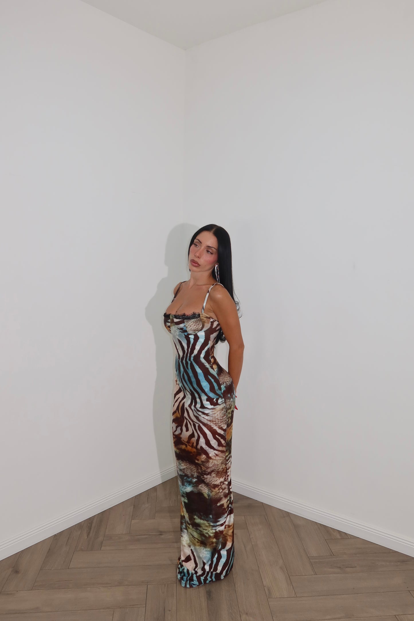 LongDress ACQUAMARINE animalier