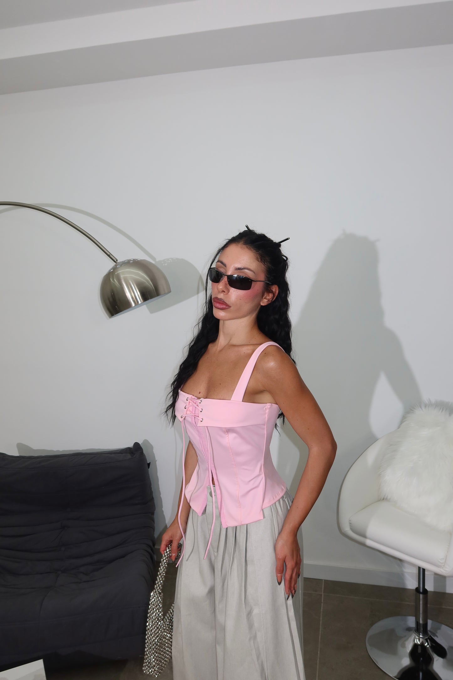 Corset STRINGHE rosa