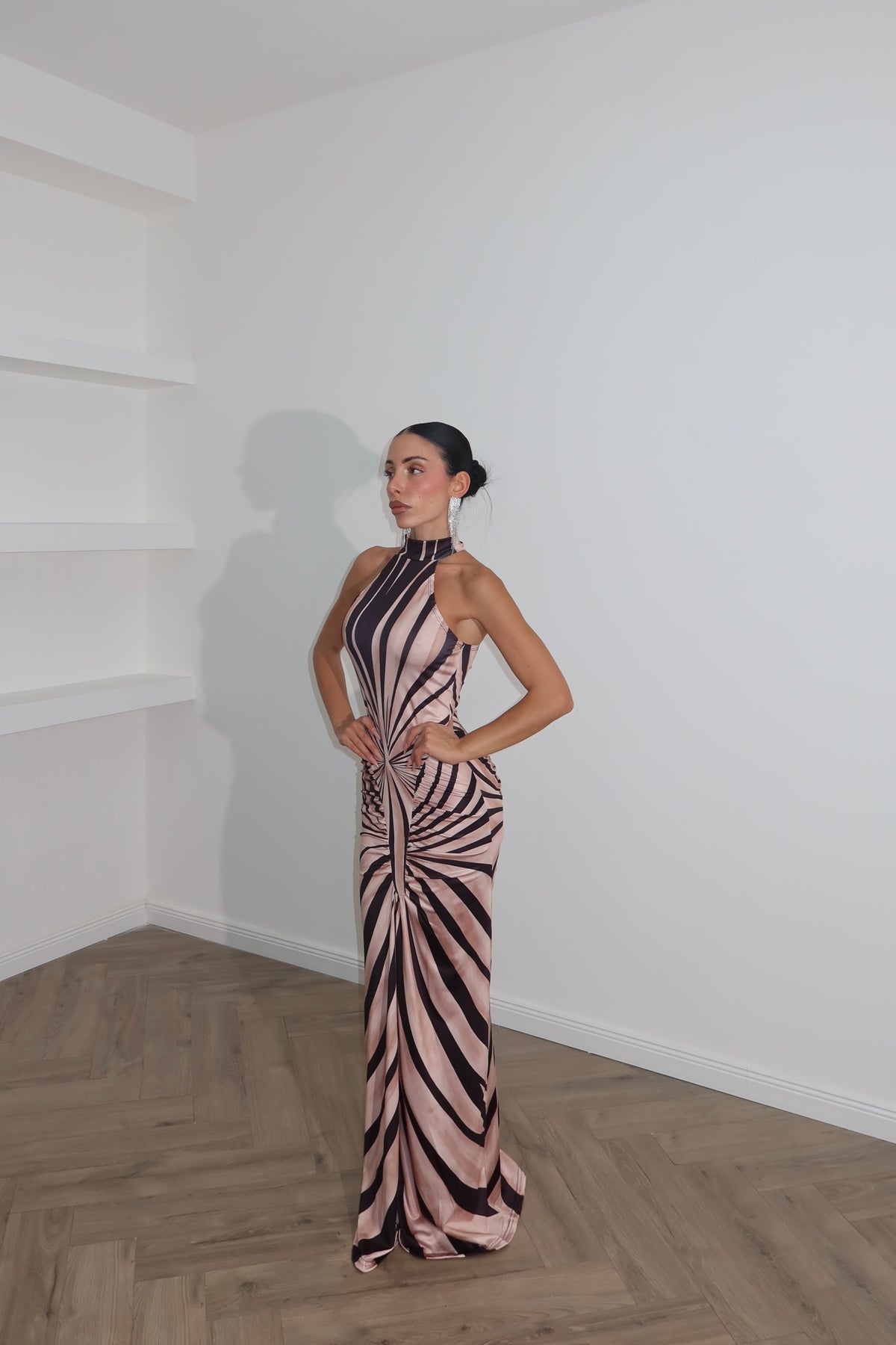 Longdress GIRLBOSS pink/black