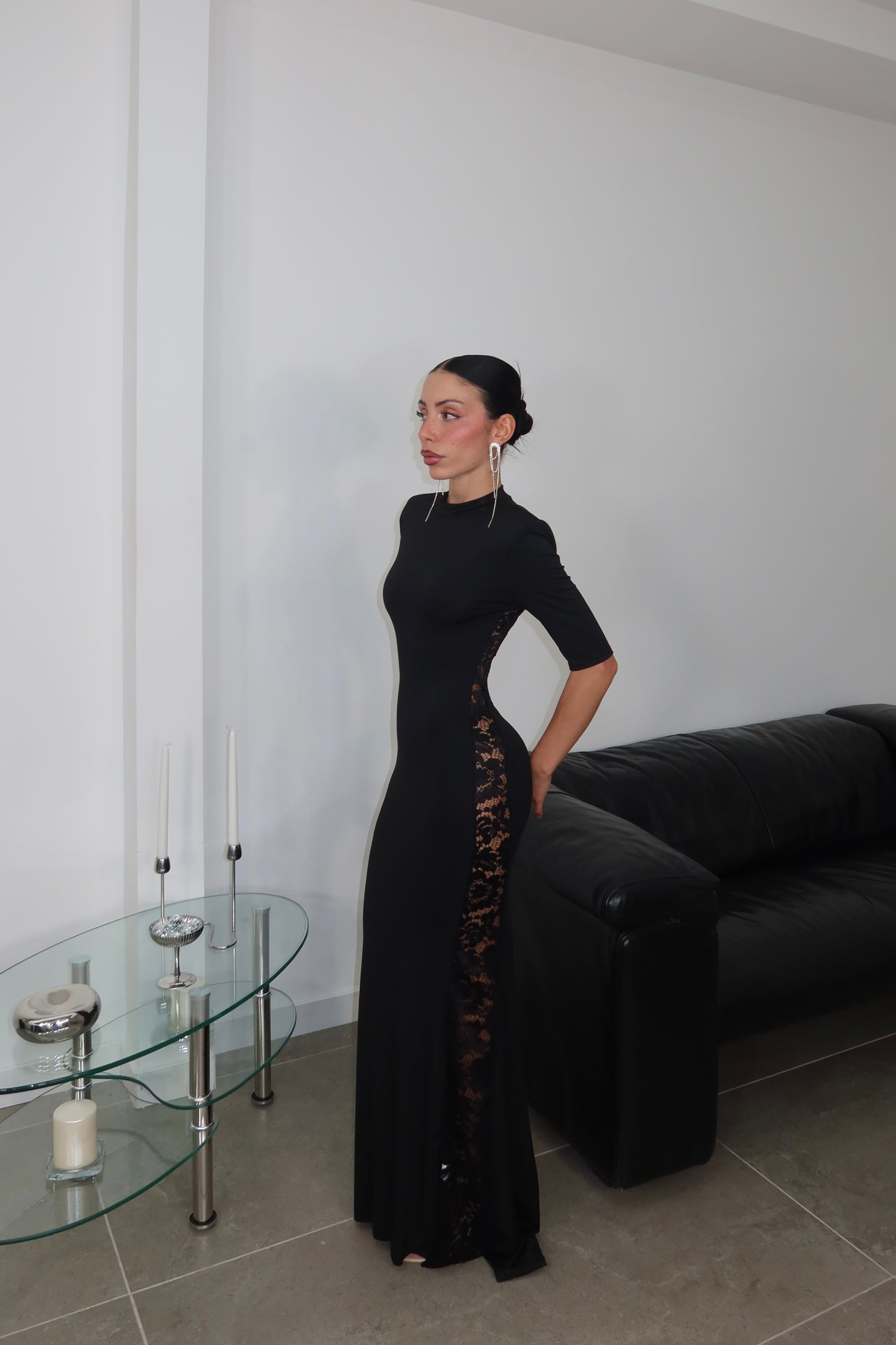 LongDress CHANTAL nero