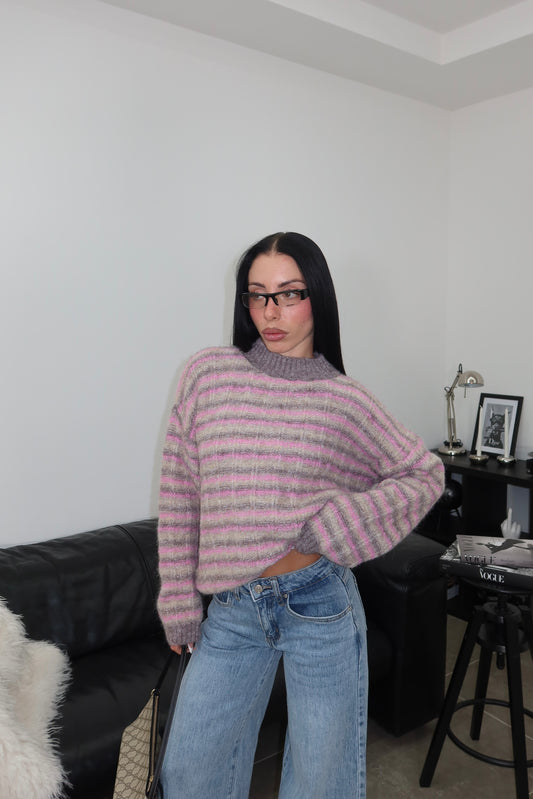 Maglione RIGHE fango