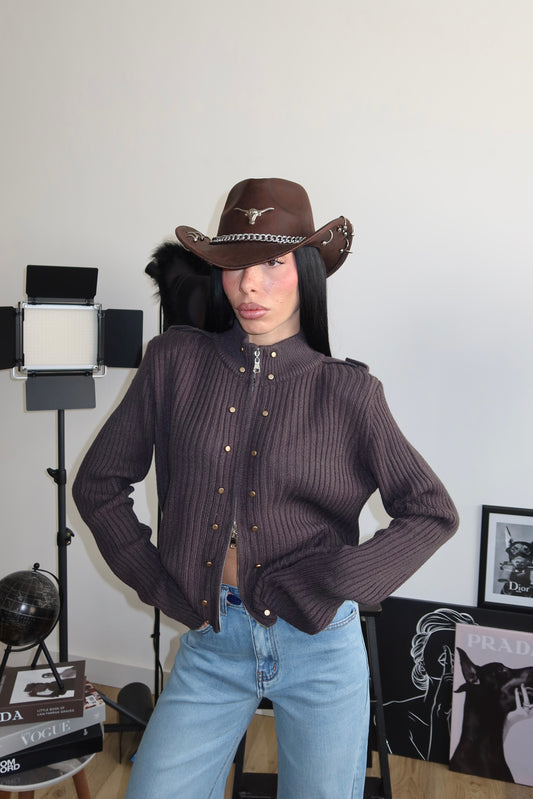 Cardigan STUDS grigio