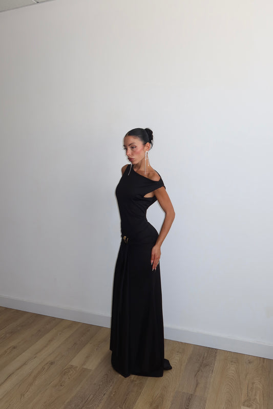 LongDress DRAMA nero