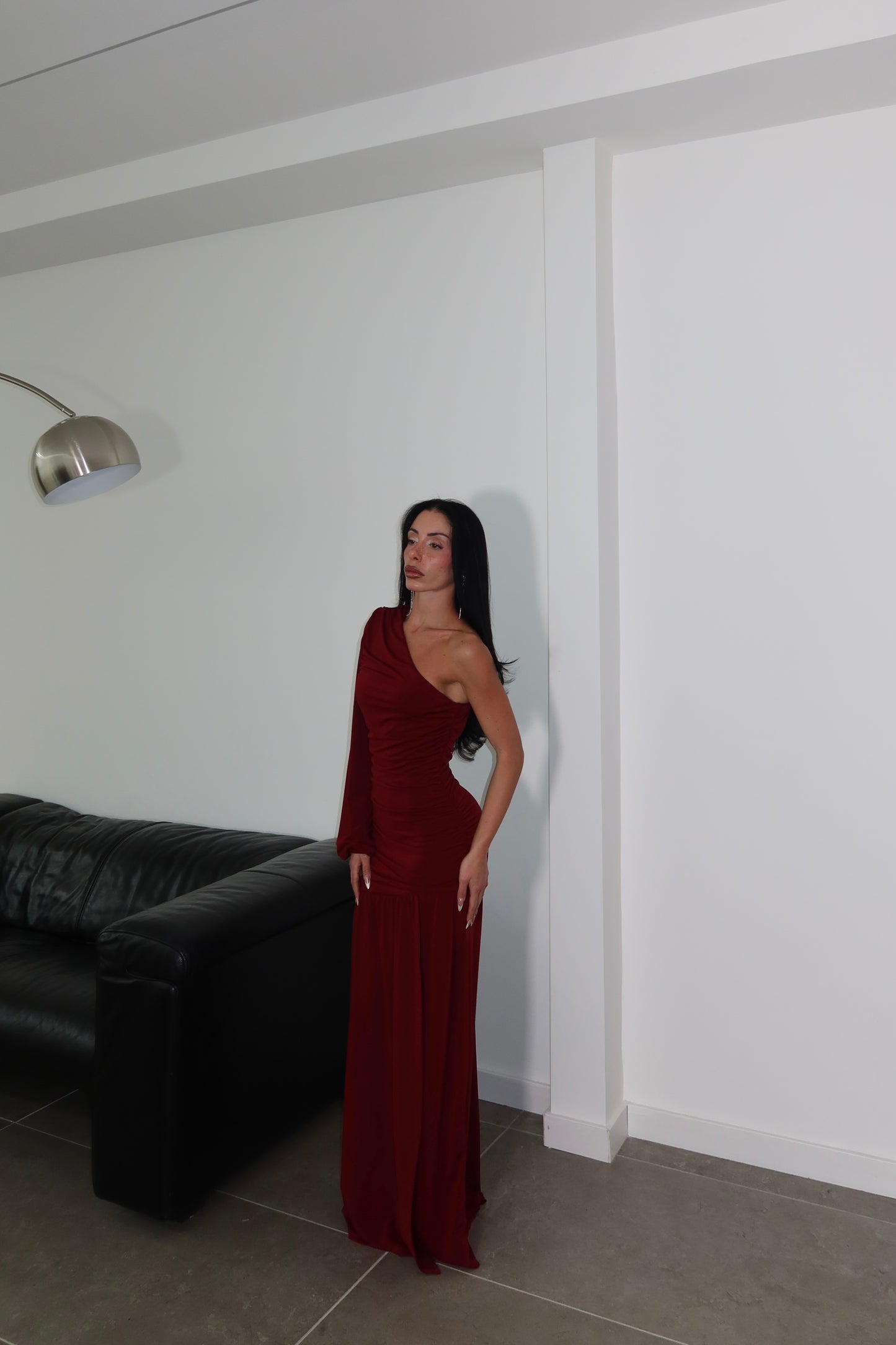 LongDress MONOSPALLA bordeaux