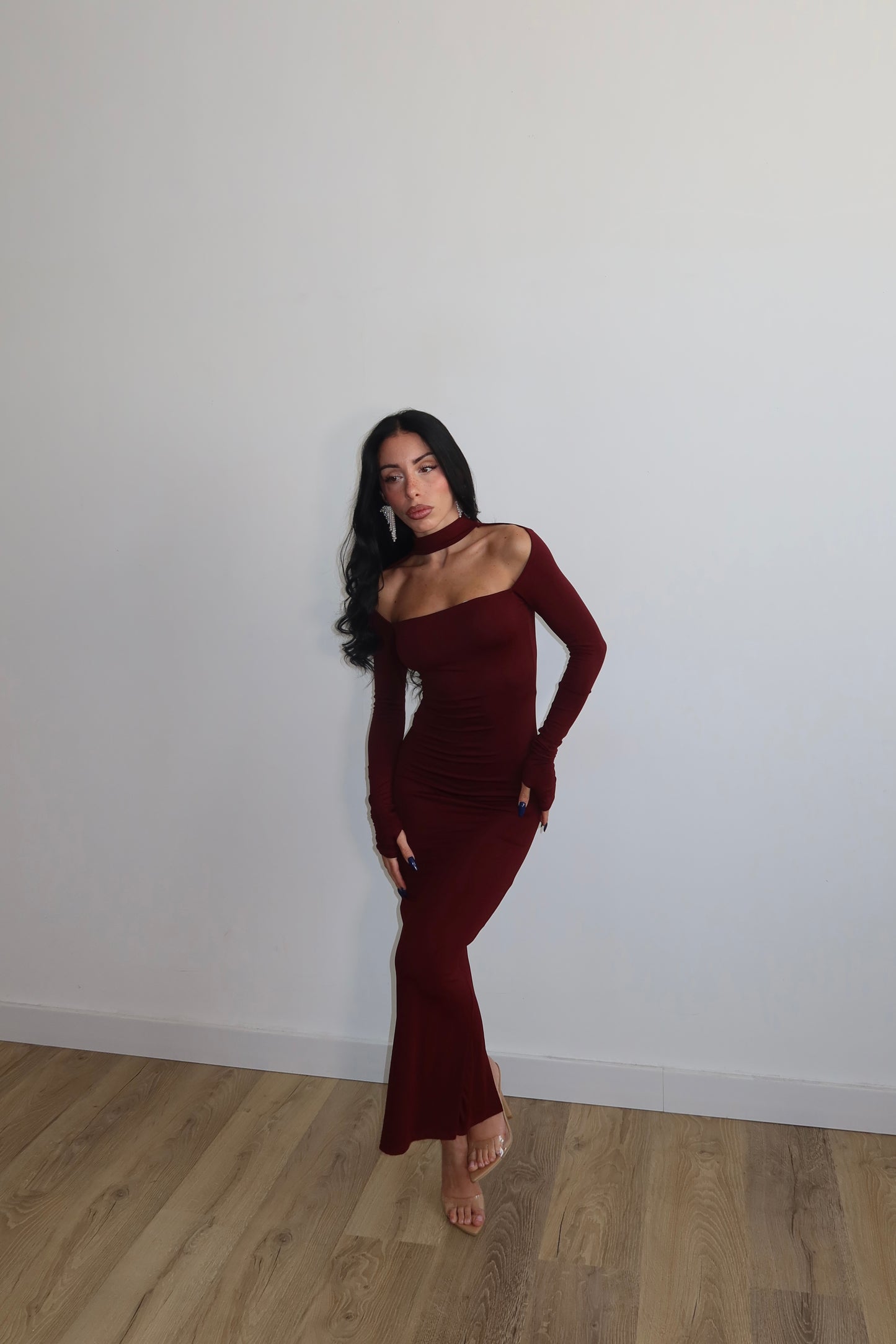 LongDress CHOCKER Bordeaux