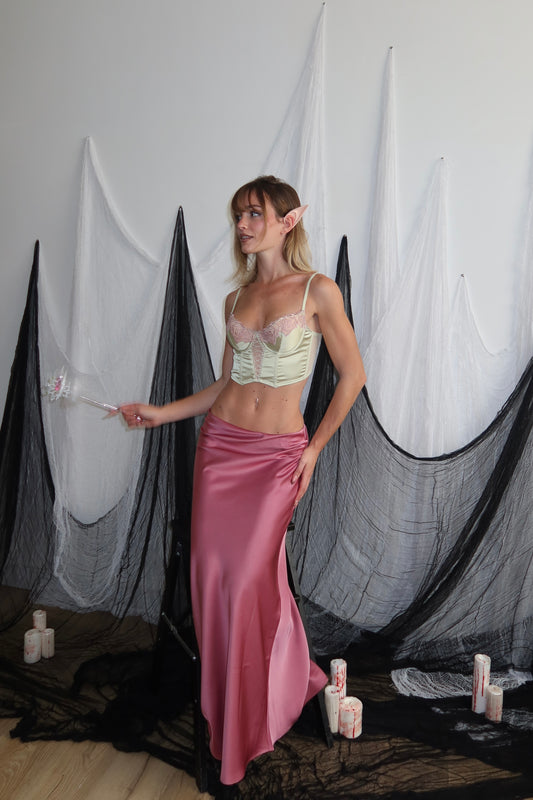 Longuette IN RASO rosa