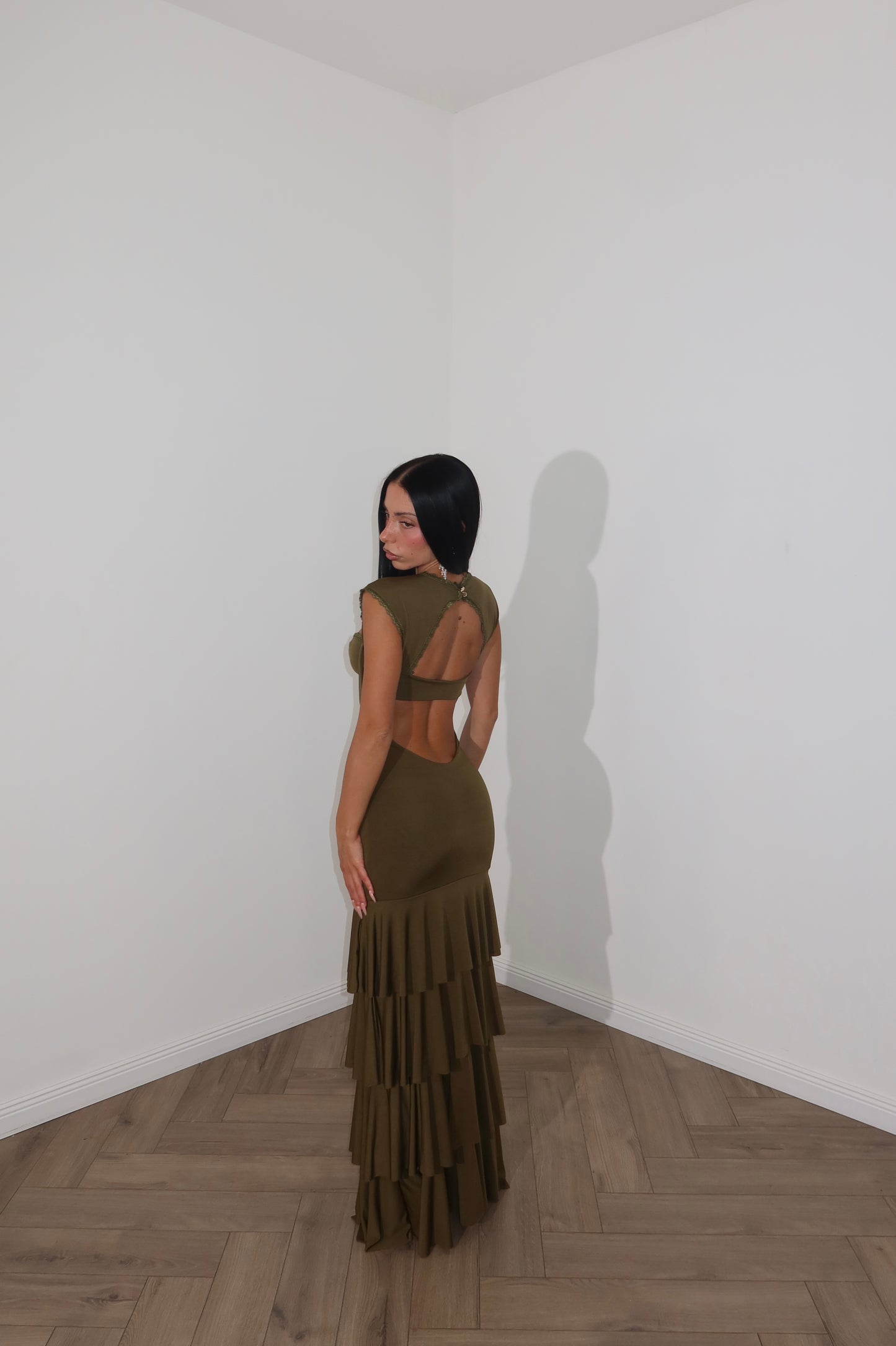 LongDress LLAMAME verde