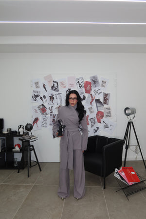 Tailleur KIMONO grigio