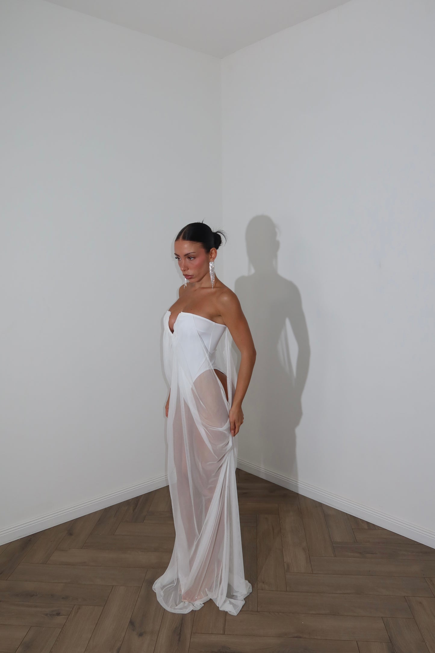 LongDress WIDOW bianco