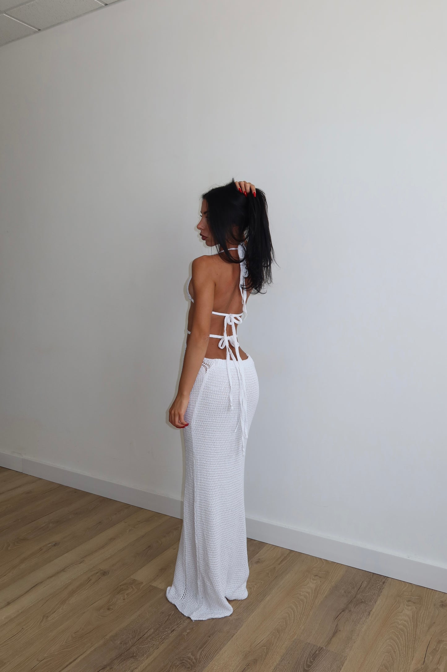 LongDress KITTY bianco