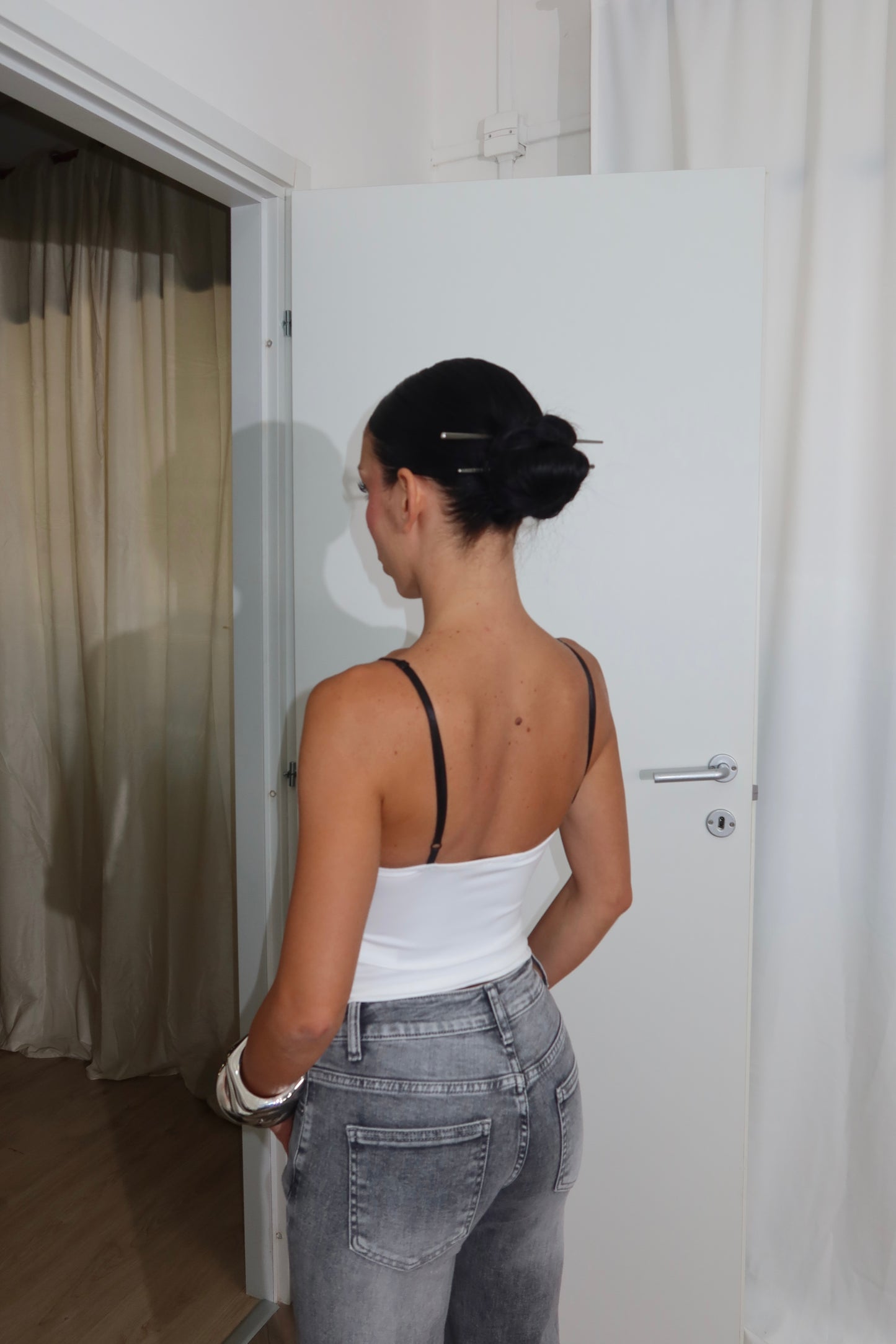 Top LIKE IT bianco/nero
