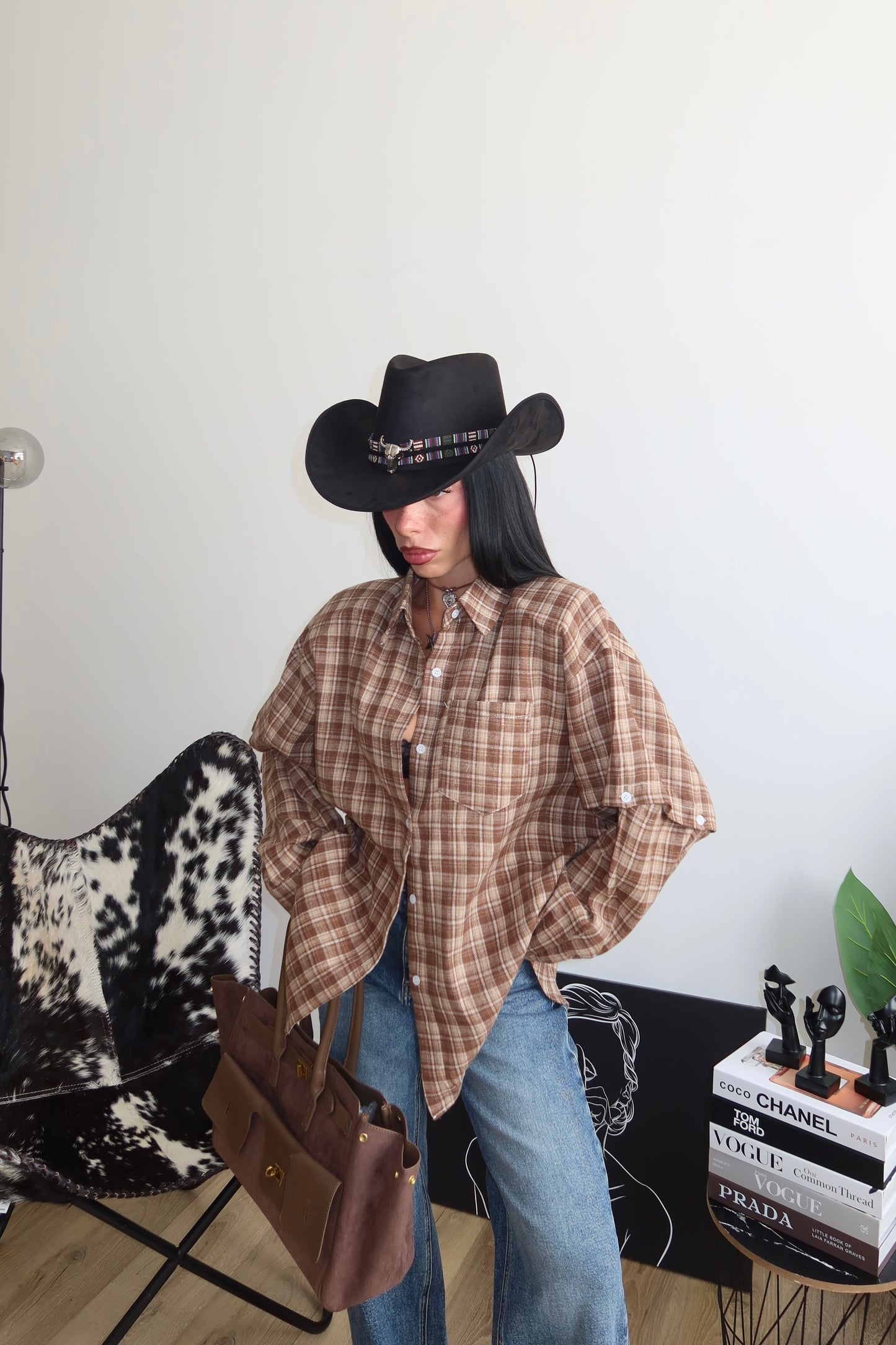 Camicia COUNTRY GIRL choco