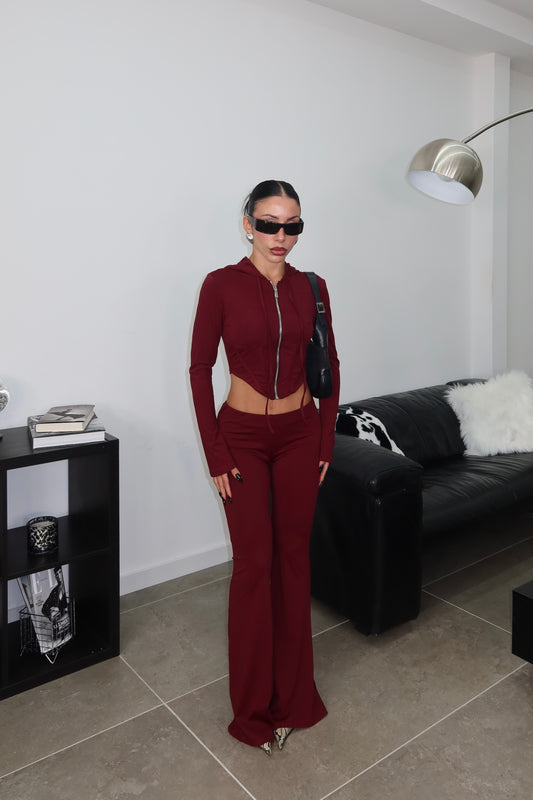 Cordset CON BUSTINO bordeaux