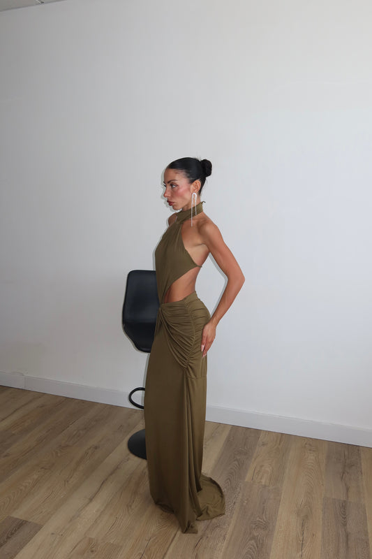 LongDress DUE DI PICCHE verde