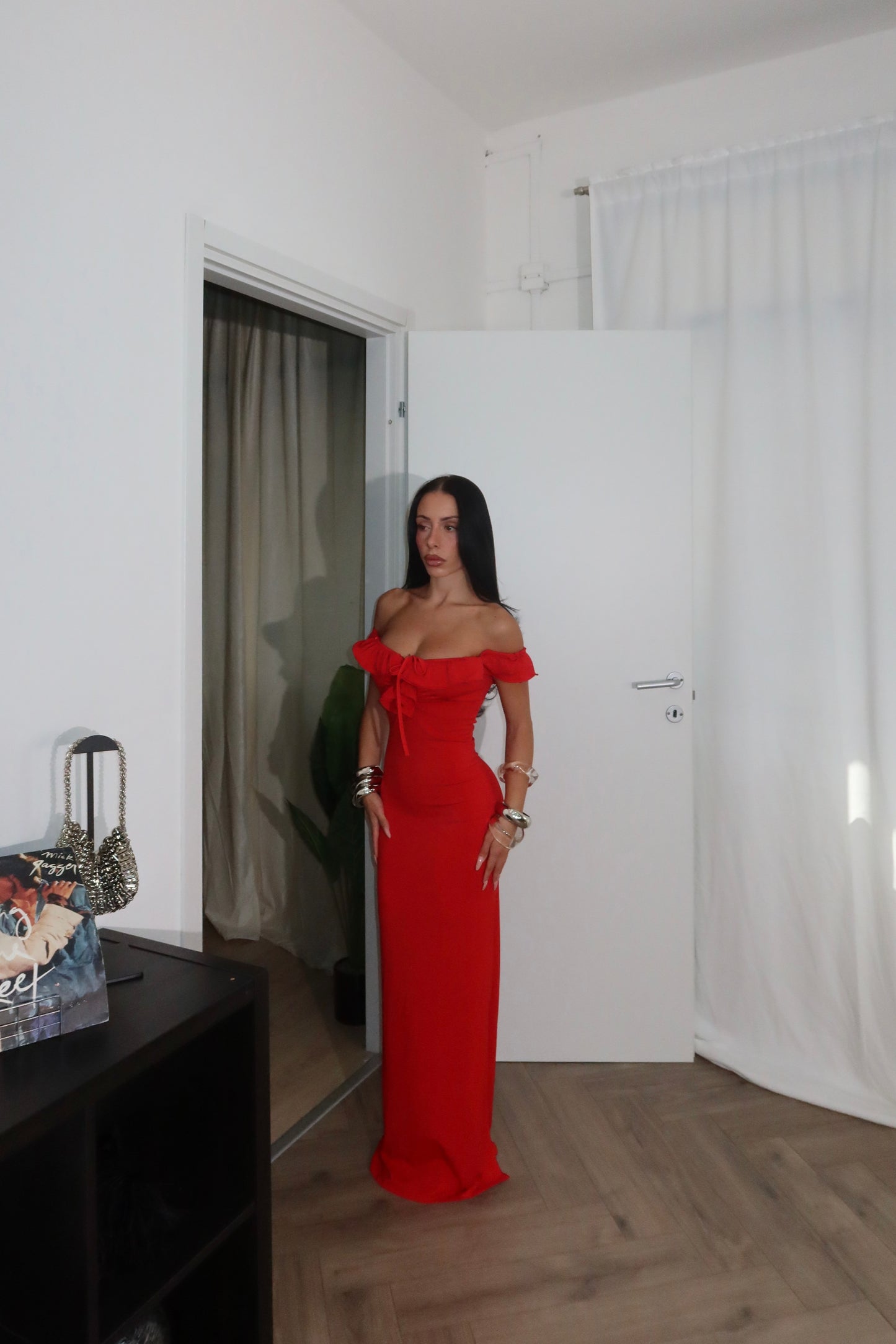LongDress SCULPT rosso