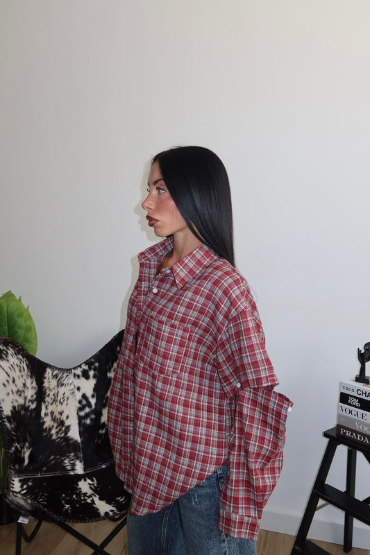 Camicia COUNTRY GIRL bordeaux