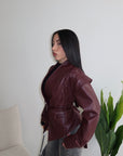 Jacket STRINGATA bordeaux