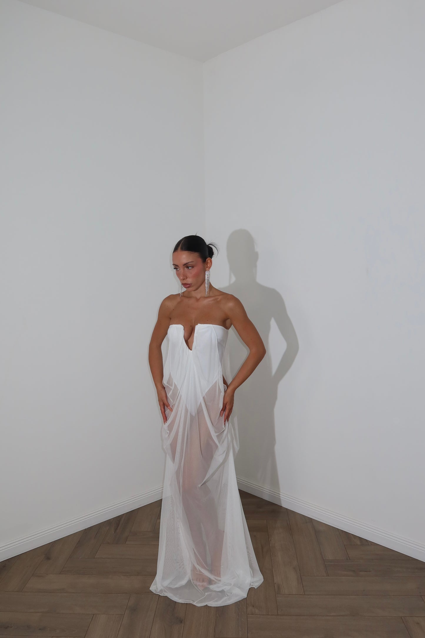 LongDress WIDOW bianco