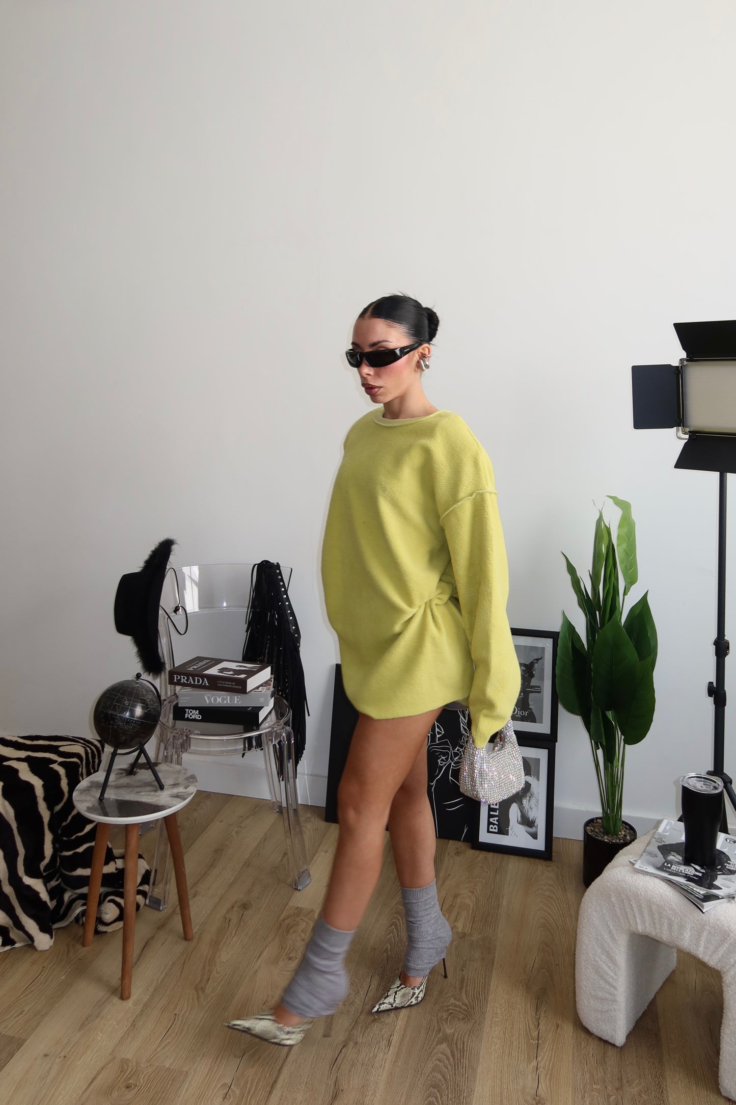 Felpa IN PILE giallo