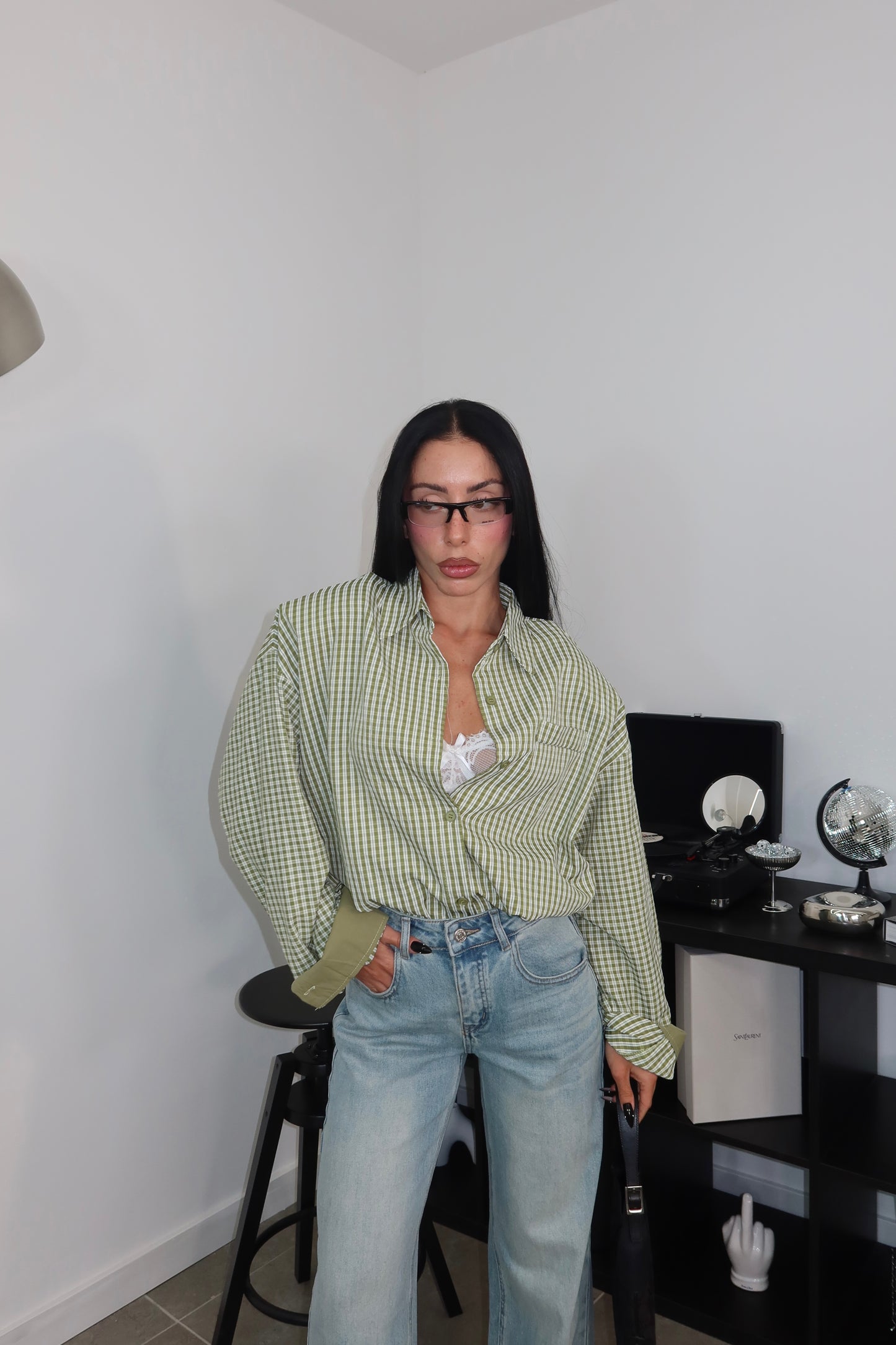 Camicia QUADRI verde