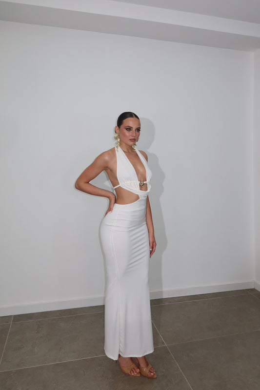 LongDress SHELL bianco