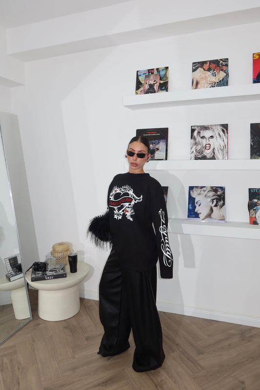 Black LOYALTY sweater