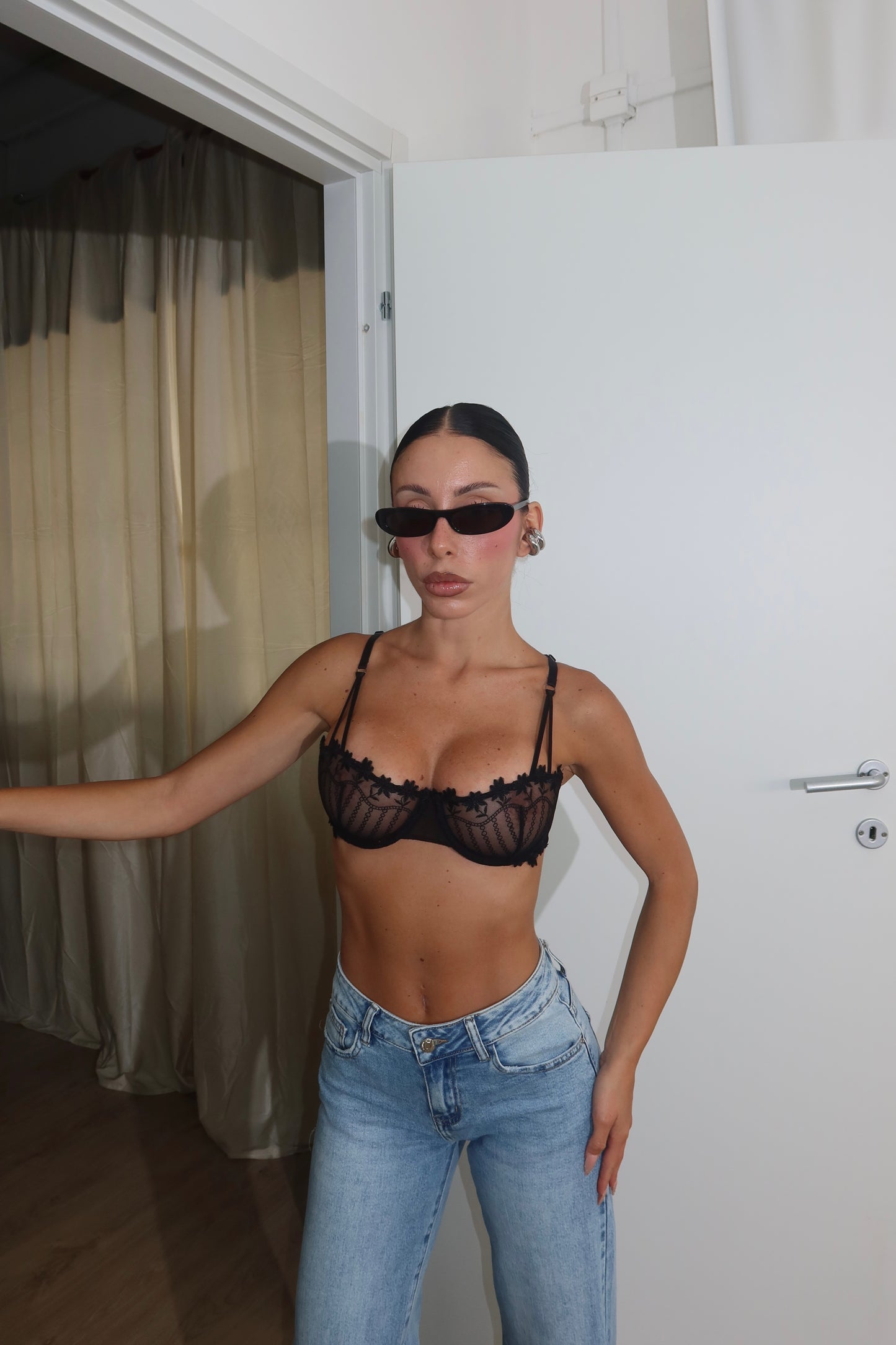 Bralette FIORI nera