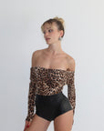 Body SCOLLO A BARCA leopard