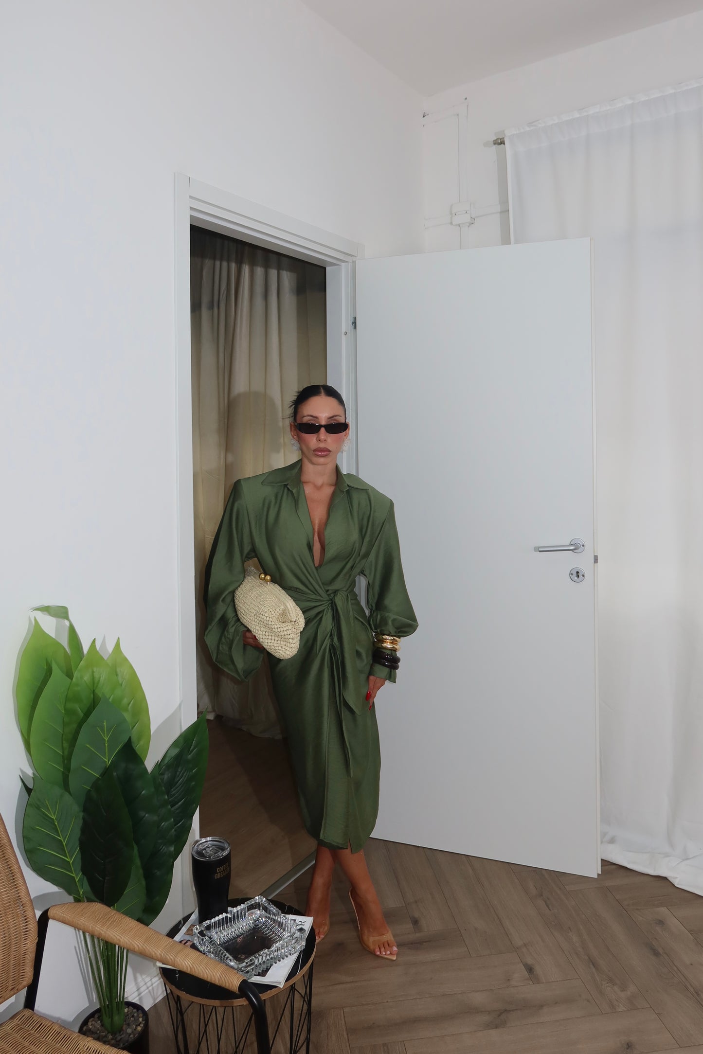 LongDress ALLISON verde militare