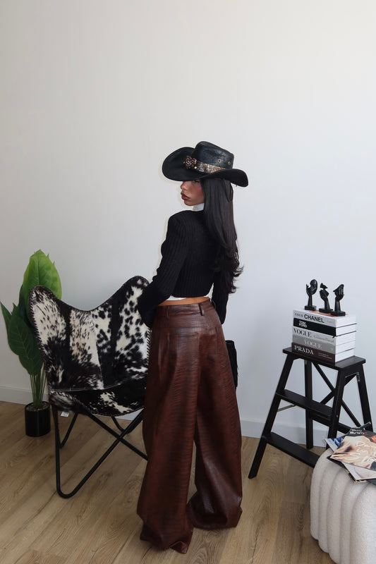 Pants SERPENT bordeaux