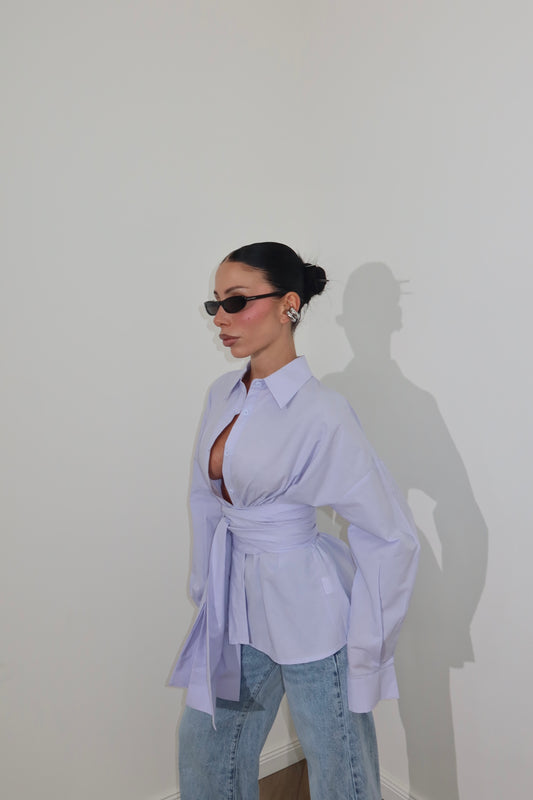 Camicia FREE BACK celeste