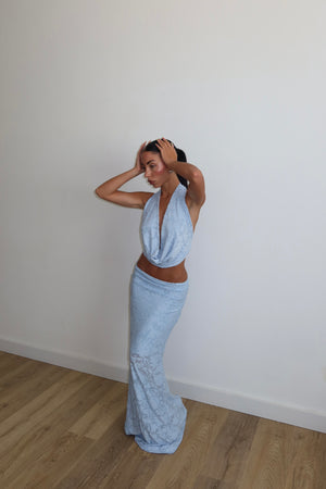 Cordset DRUSILLA celeste