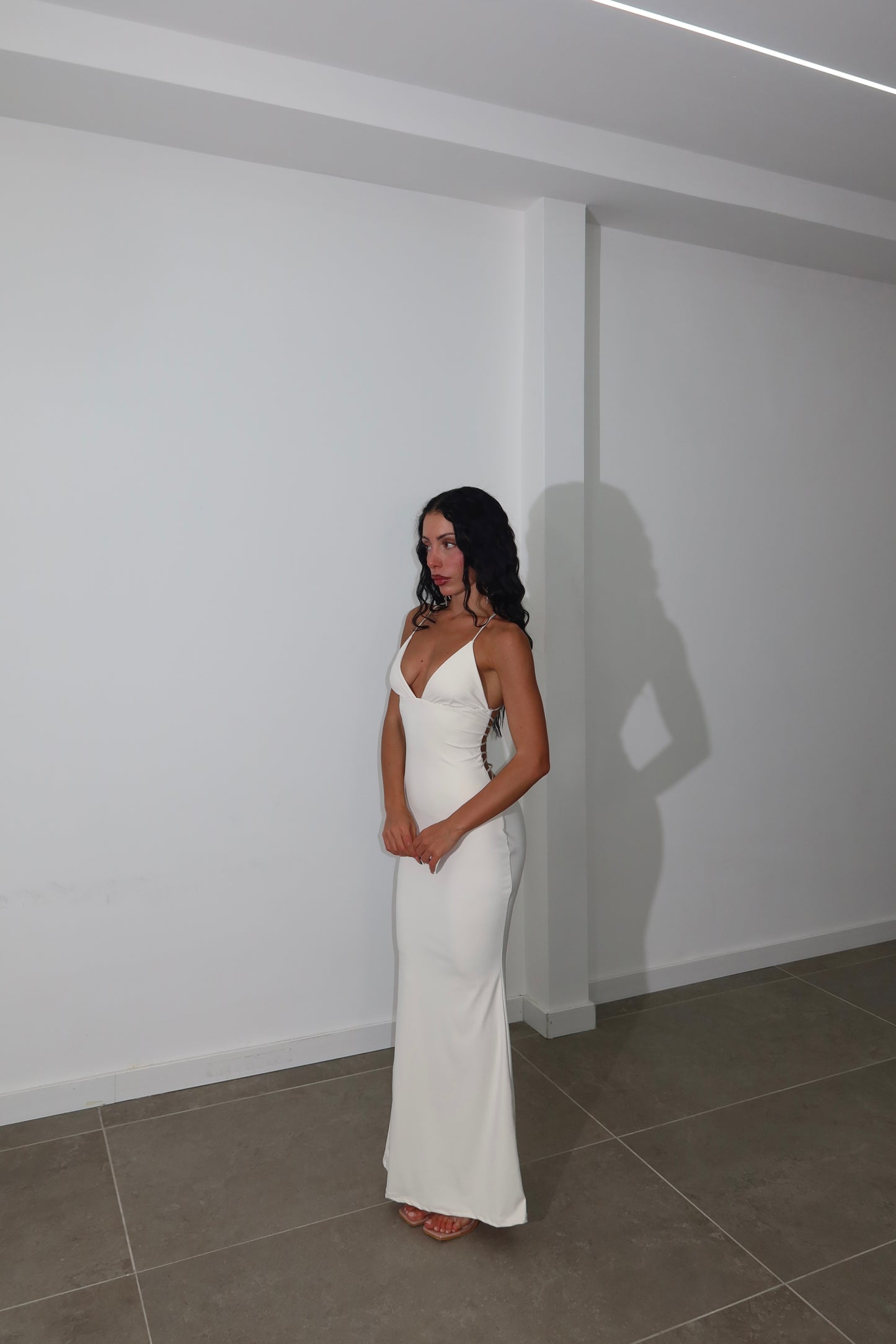 LongDress BUTTERFLY panna