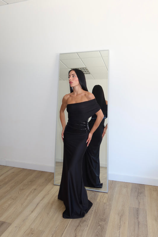LongDress CHANTAL nero