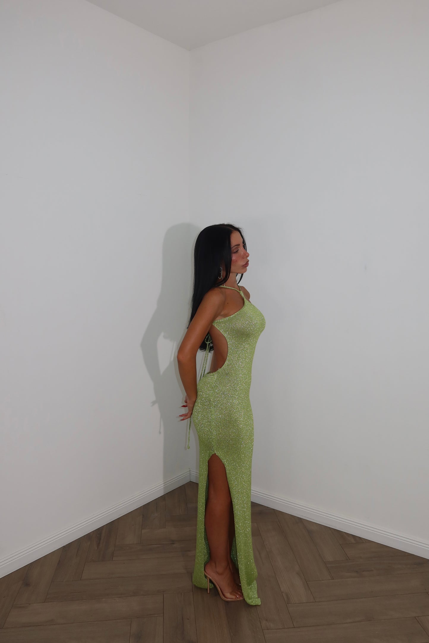 LongDress DIVINITÀ lurex verde