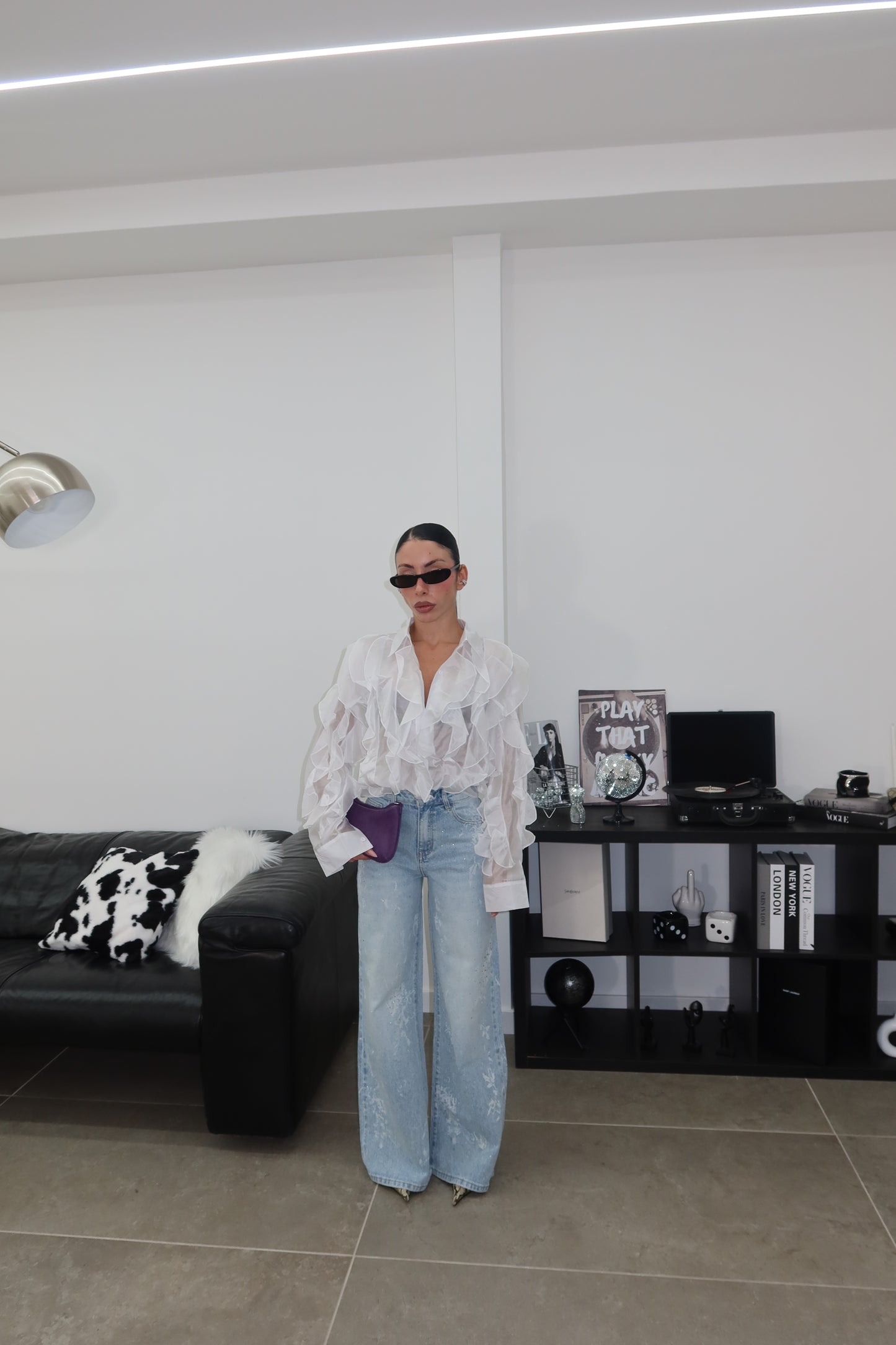 Jeans FLOWER & STRASS