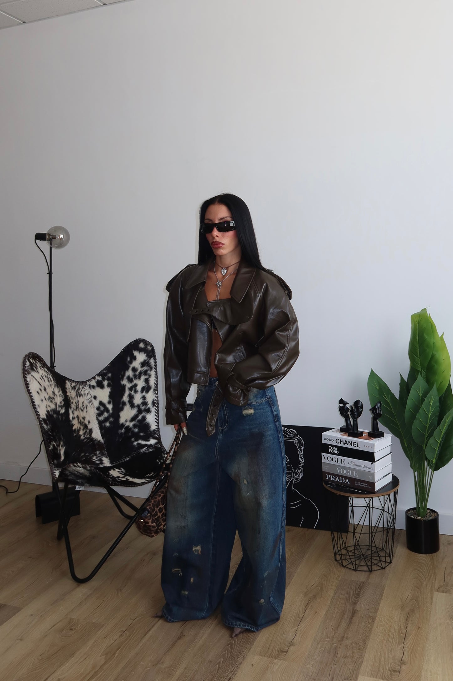 Jacket CROP SILENCE choco