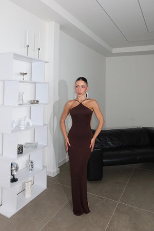 Longdress DIVINITA' choco