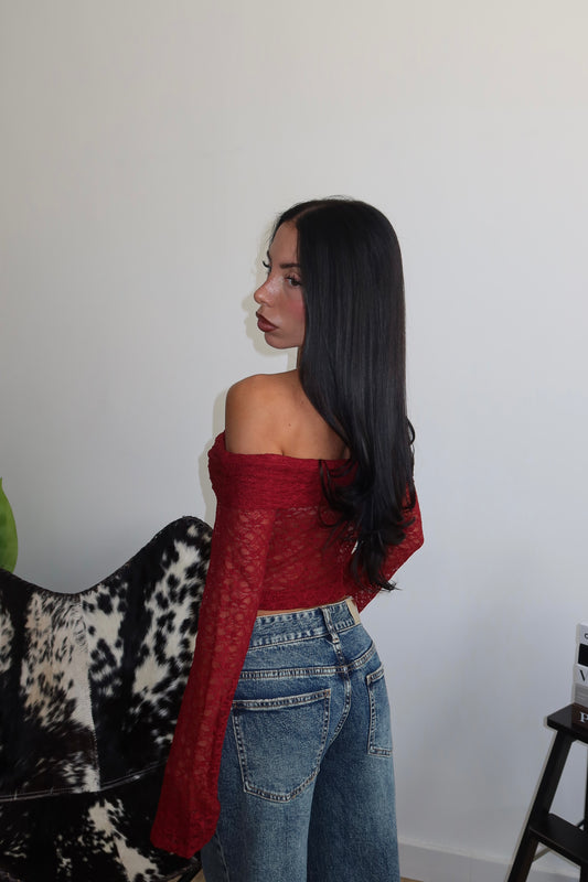 Maglia BEAUTIFUL bordeaux