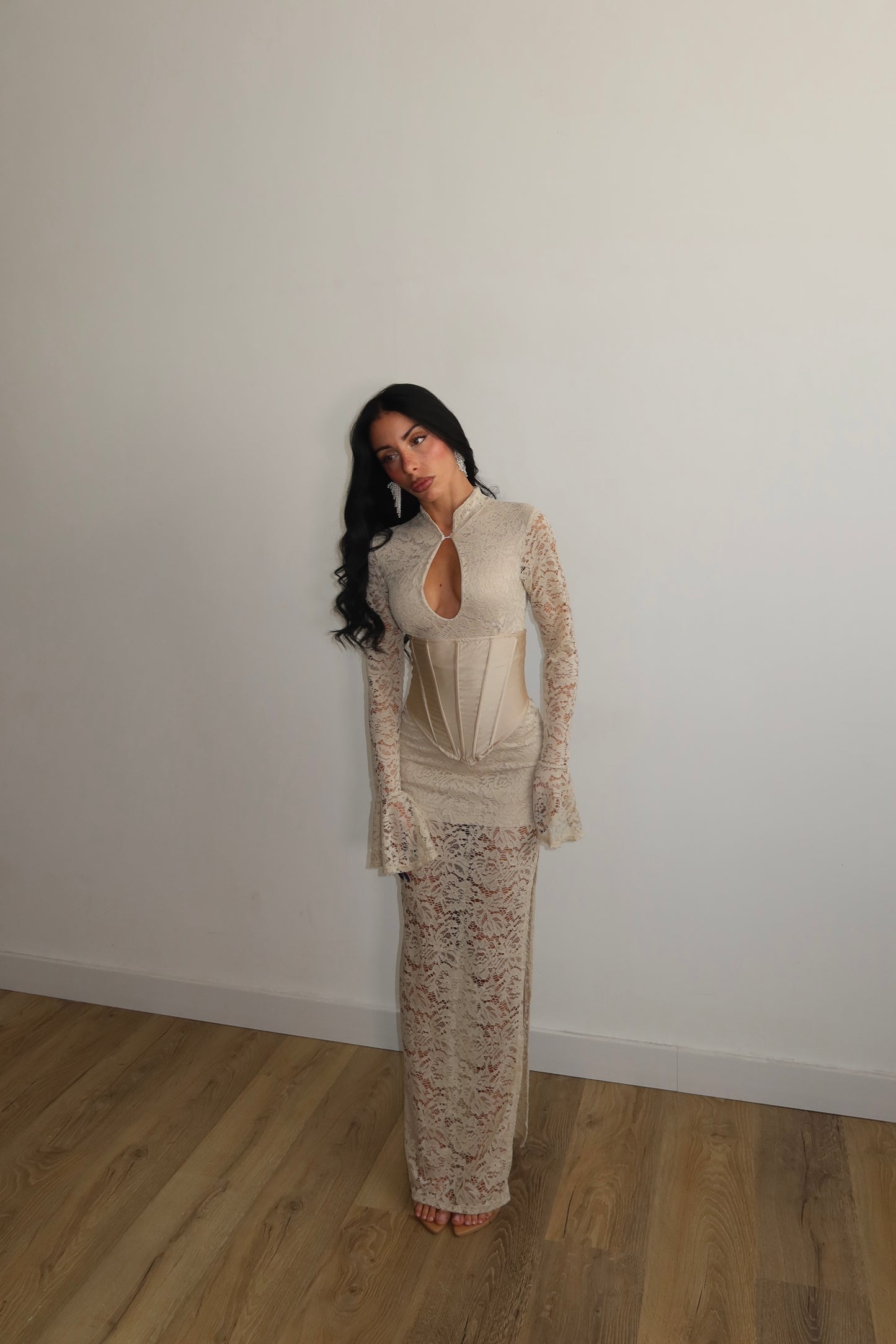 LongDress FUEGO BUSTINO panna