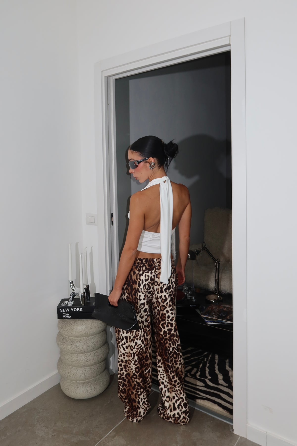 Pants CALF Leopard
