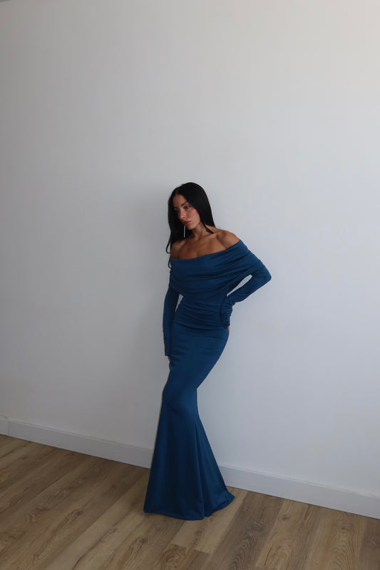 LongDress MILLE MODI ottanio