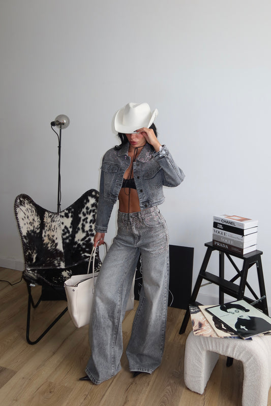 Cordset SHOWGIRL grey.