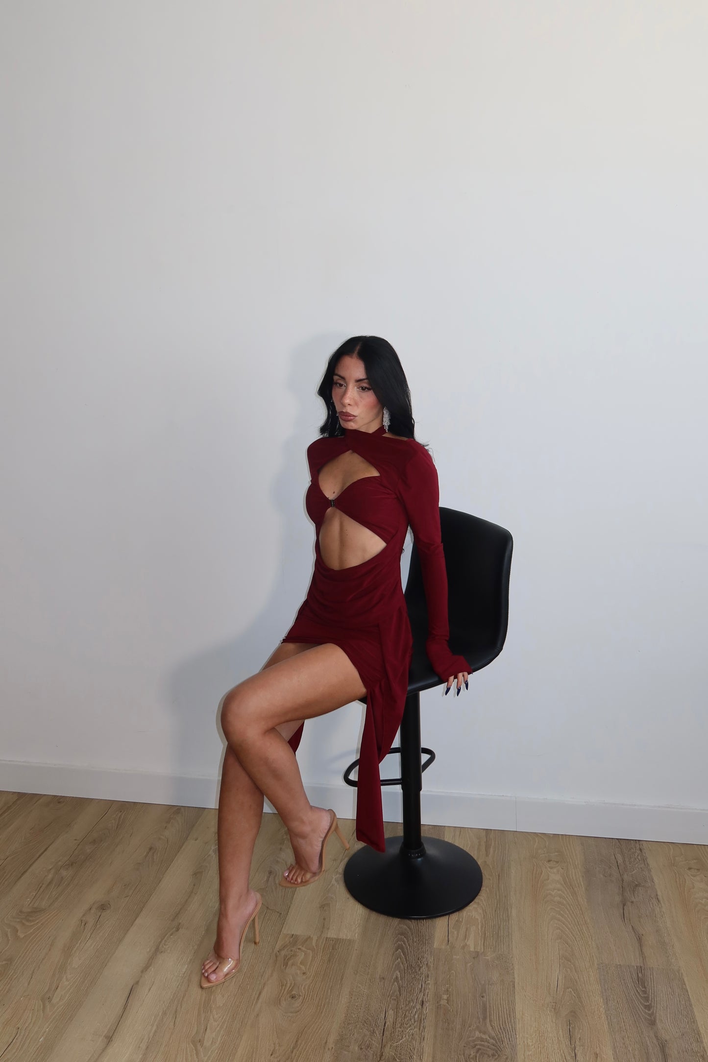MiniDress LUDMILLA bordeaux