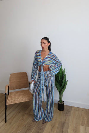 Cordset HOLES celeste