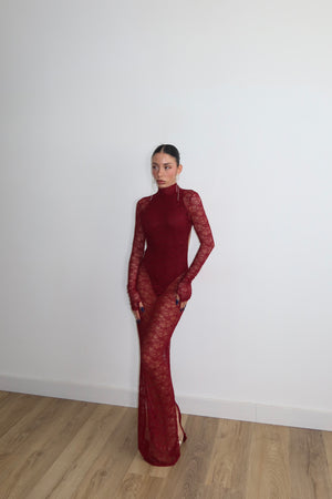 LongDress BODY bordeaux