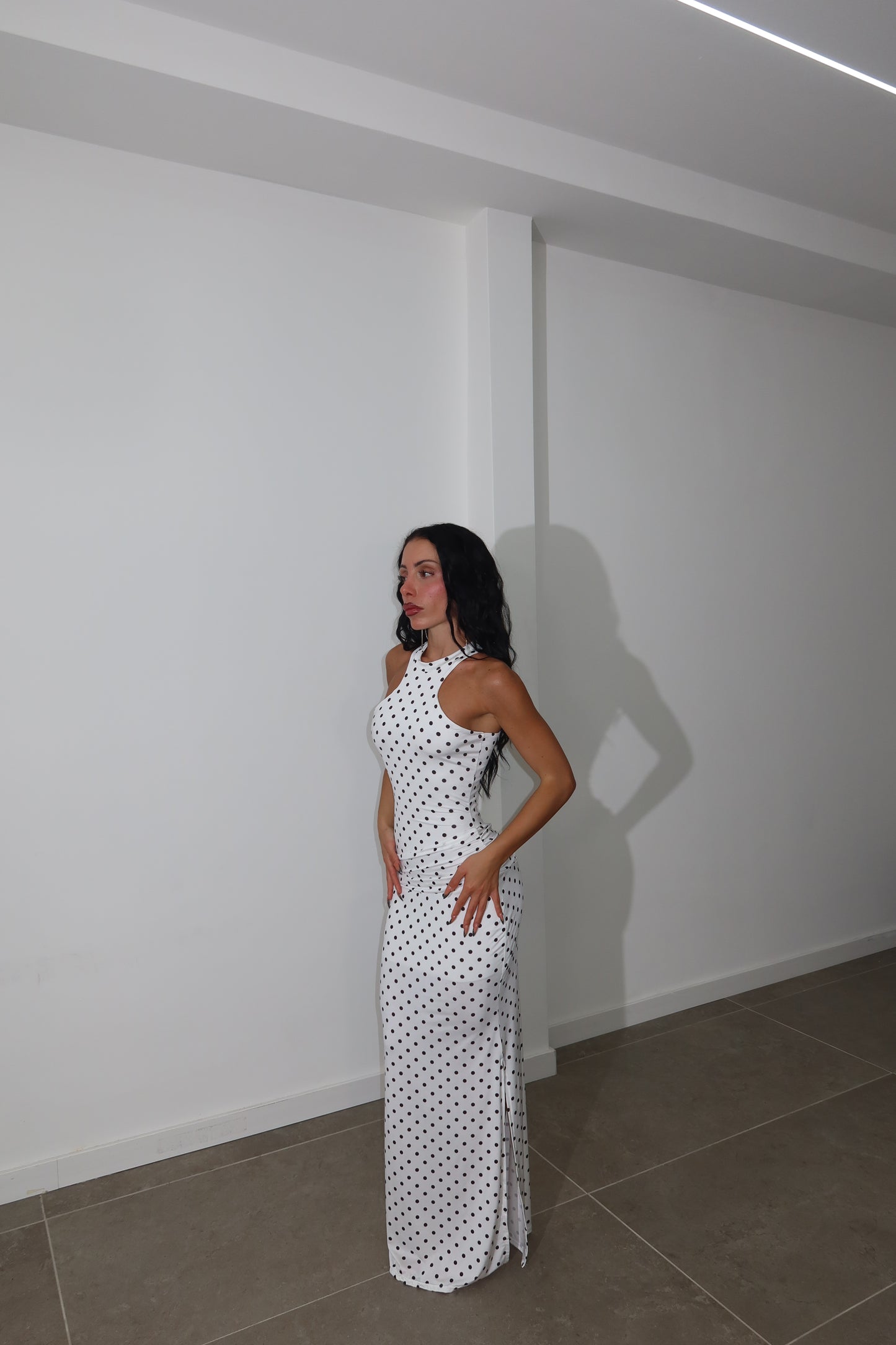 LongDress PAM POIS bianco