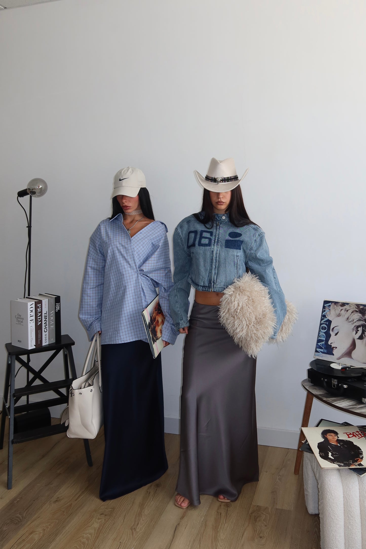 Longuette IN RASO blu