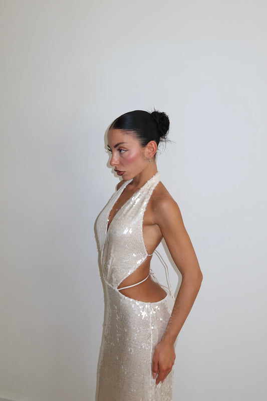 Long Dress WENDY champagne