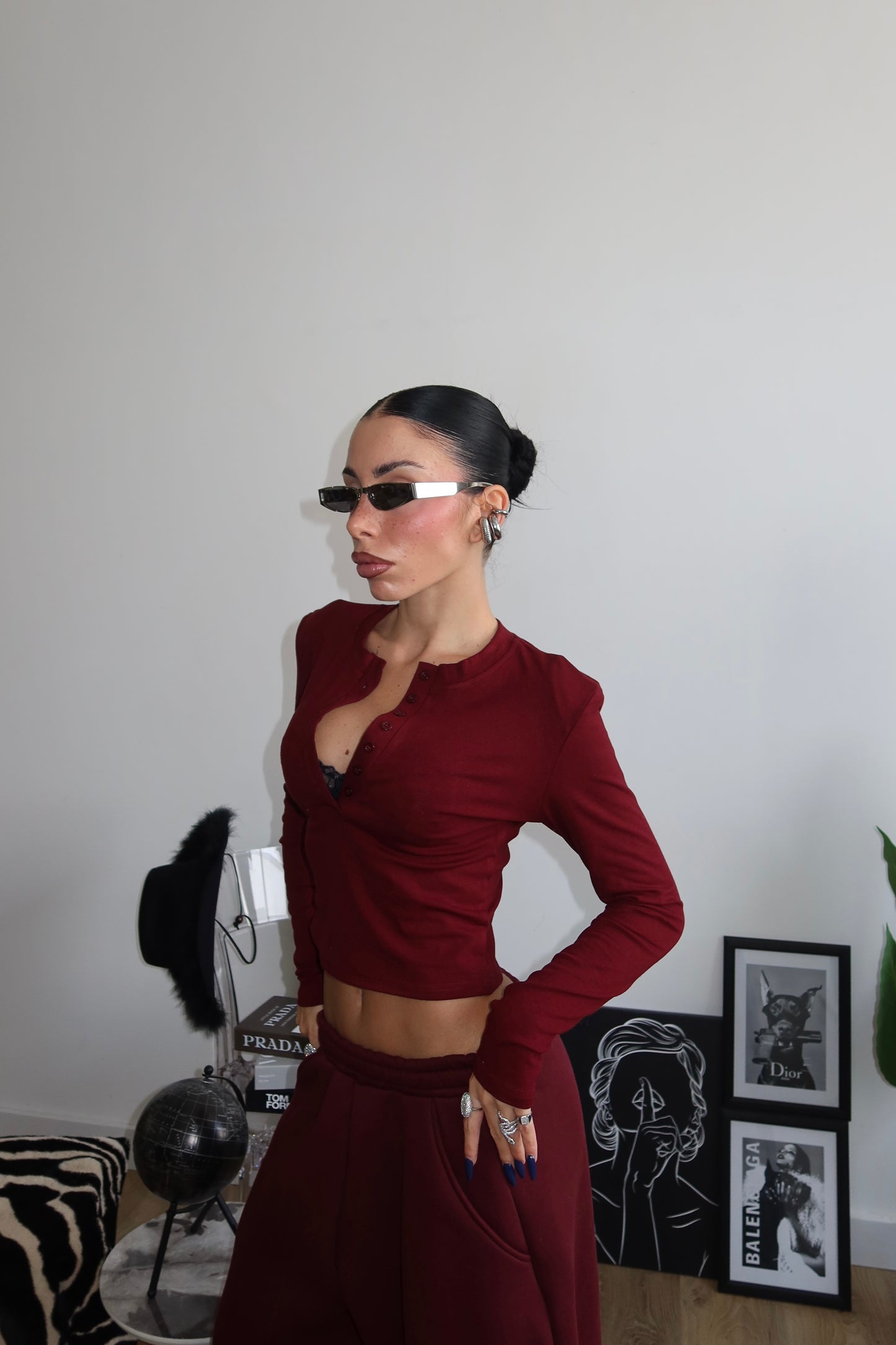 Maglia BENNET bordeaux